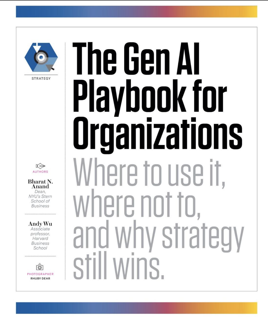 Capa HBR: The Gen AI Playbook for Organizations