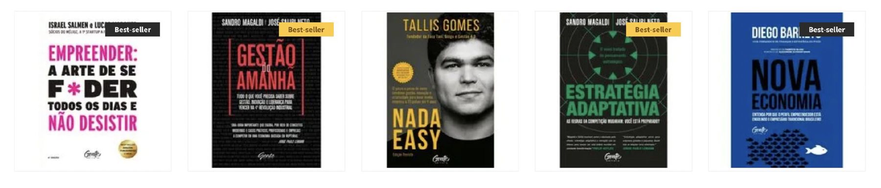 Livros da Editora Gente