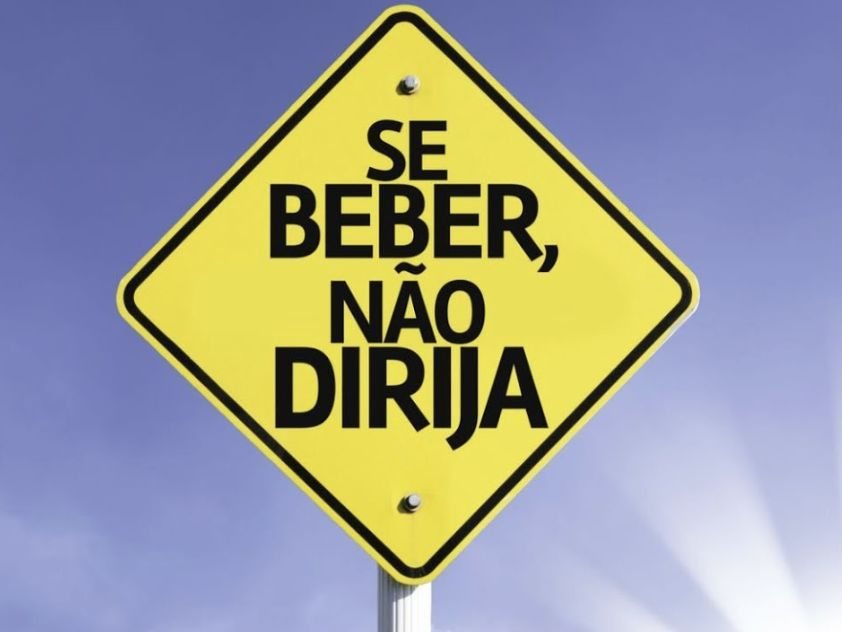 Placa: se beber, não dirija